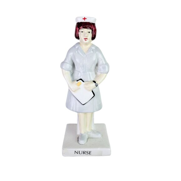 Vintage 1987 Crest Ind Nurse RN, LPN, PCT, Bud Vase, 6 5/8" tall", RARE!! - Picture 1 of 6